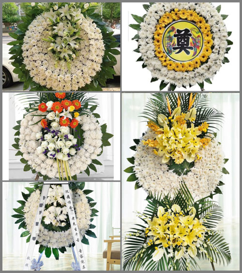 广东梅州市五华县华城镇兴中村花圈速递